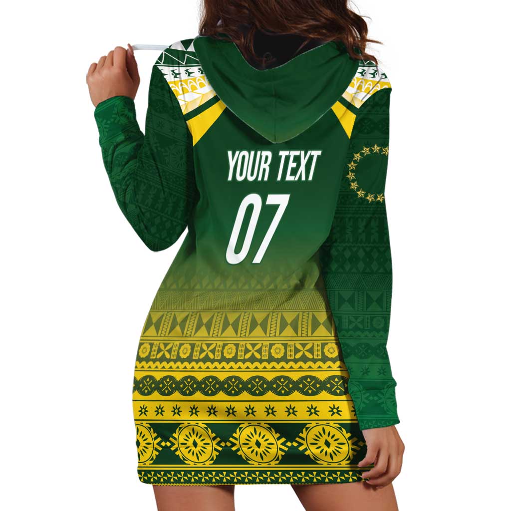 Cook Islands Rugby Custom Hoodie Dress Kuki Avaiki - Polynesian Pride