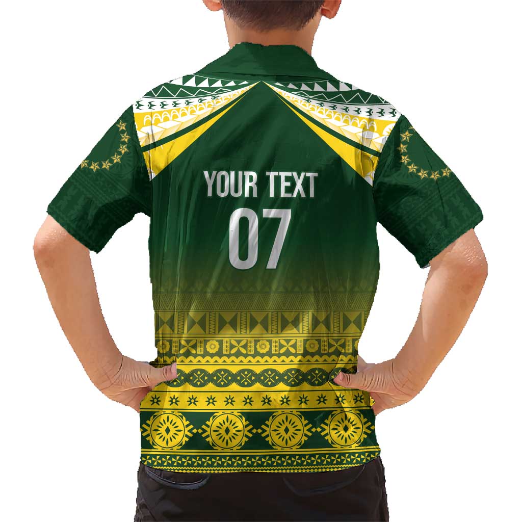 Cook Islands Rugby Custom Kid Hawaiian Shirt Kuki Avaiki LT7 - Polynesian Pride