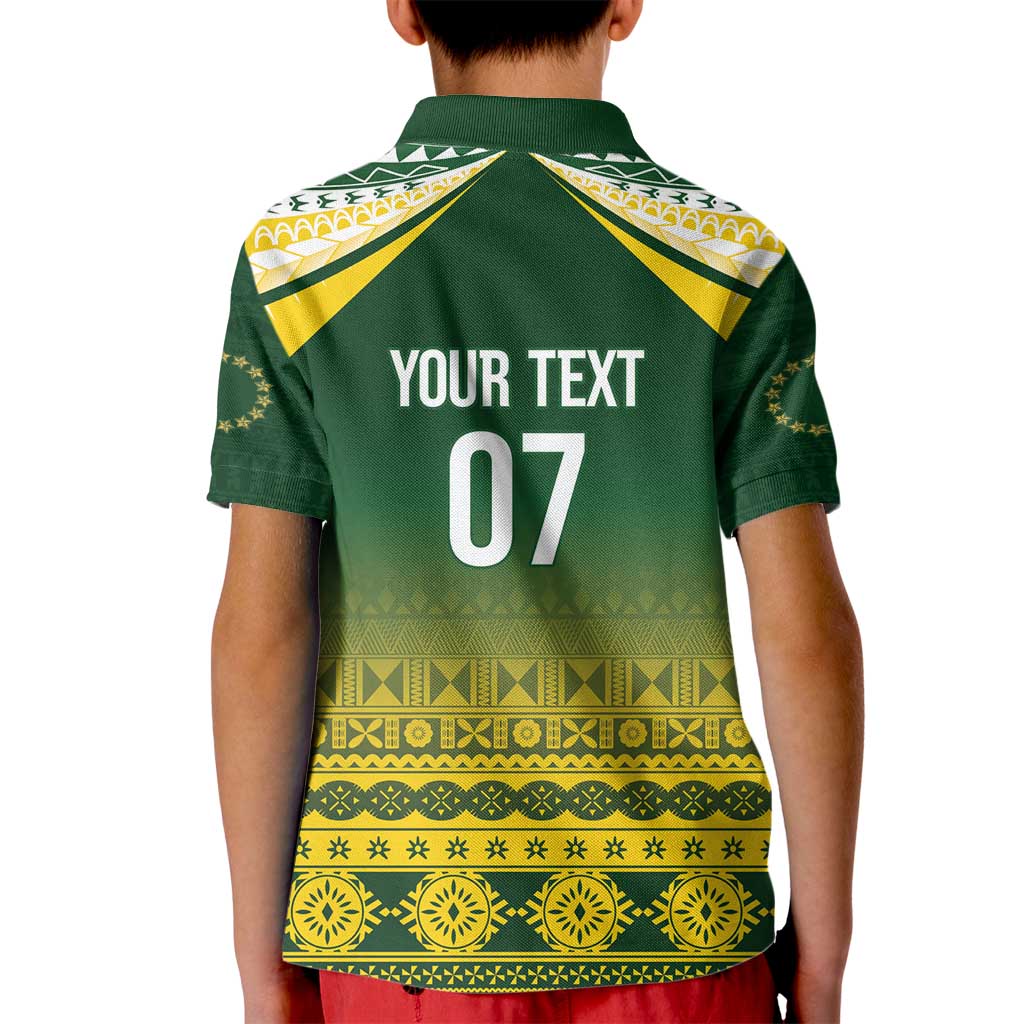 Cook Islands Rugby Custom Kid Polo Shirt Kuki Avaiki - Polynesian Pride