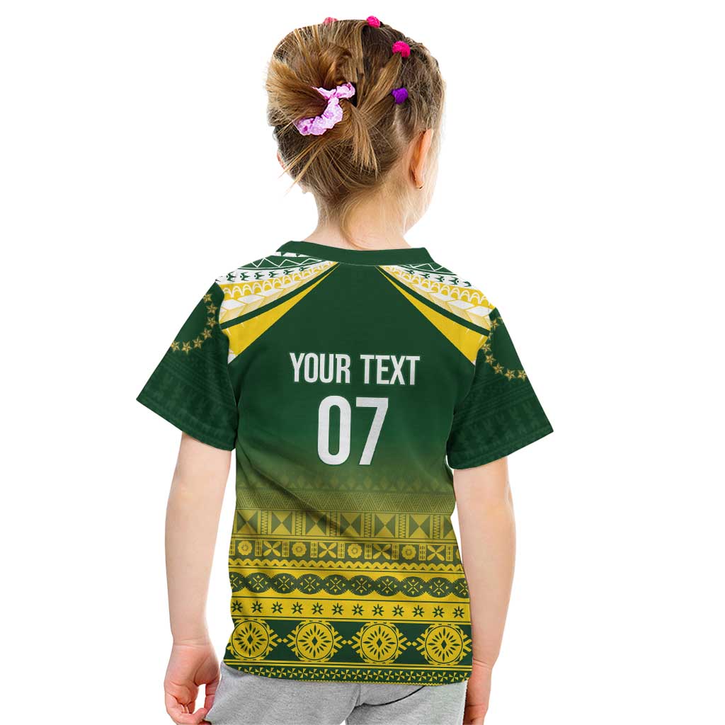 Cook Islands Rugby Custom Kid T Shirt Kuki Avaiki LT7 - Polynesian Pride