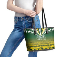 Cook Islands Rugby Leather Tote Bag Kuki Avaiki - Polynesian Pride