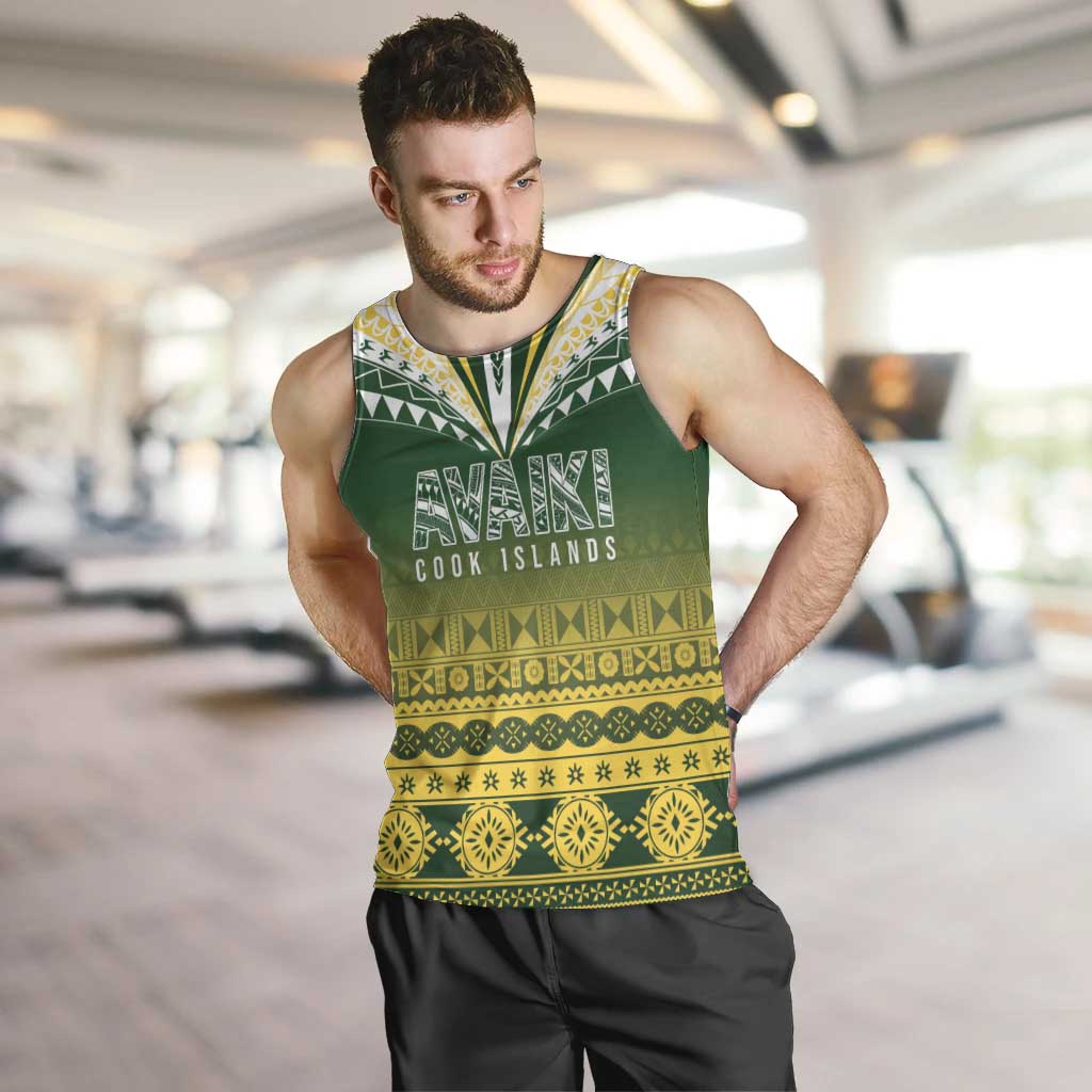 Cook Islands Rugby Custom Men Tank Top Kuki Avaiki - Polynesian Pride