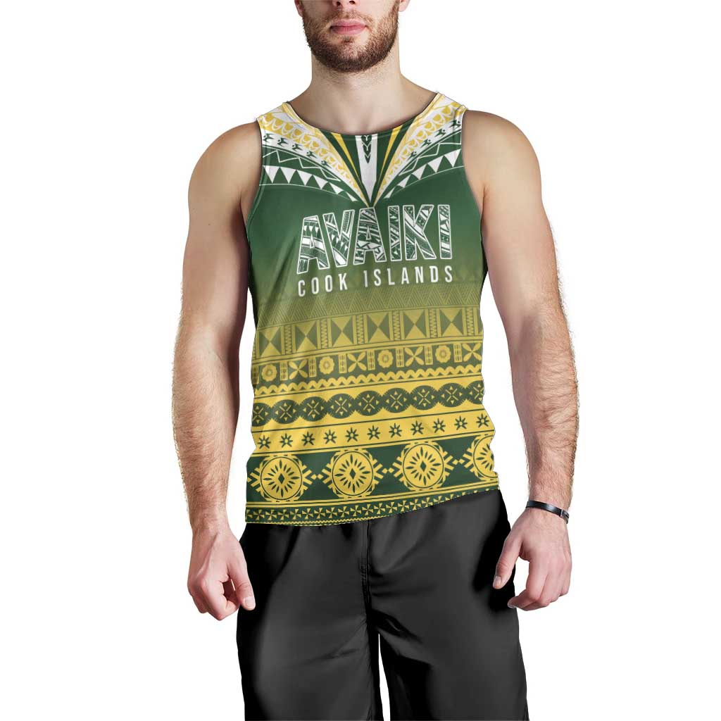 Cook Islands Rugby Custom Men Tank Top Kuki Avaiki - Polynesian Pride