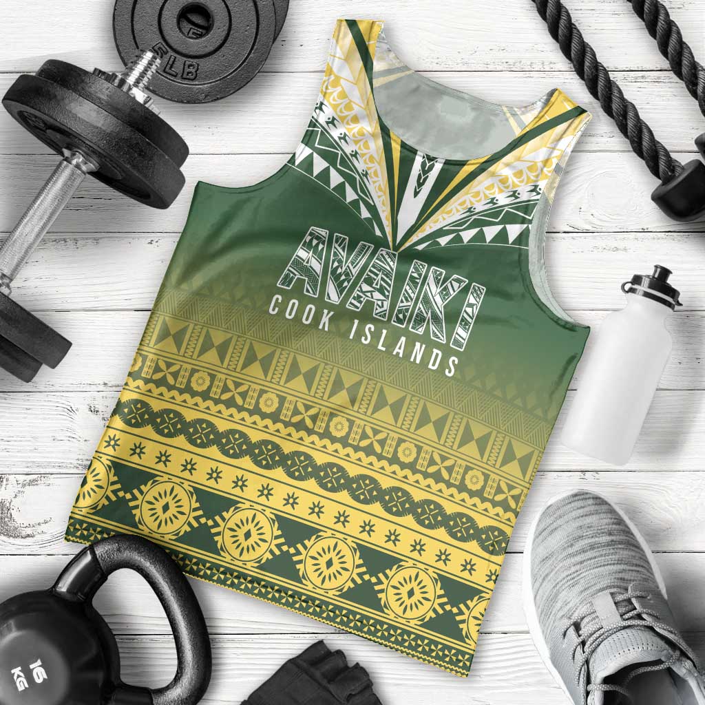 Cook Islands Rugby Custom Men Tank Top Kuki Avaiki - Polynesian Pride