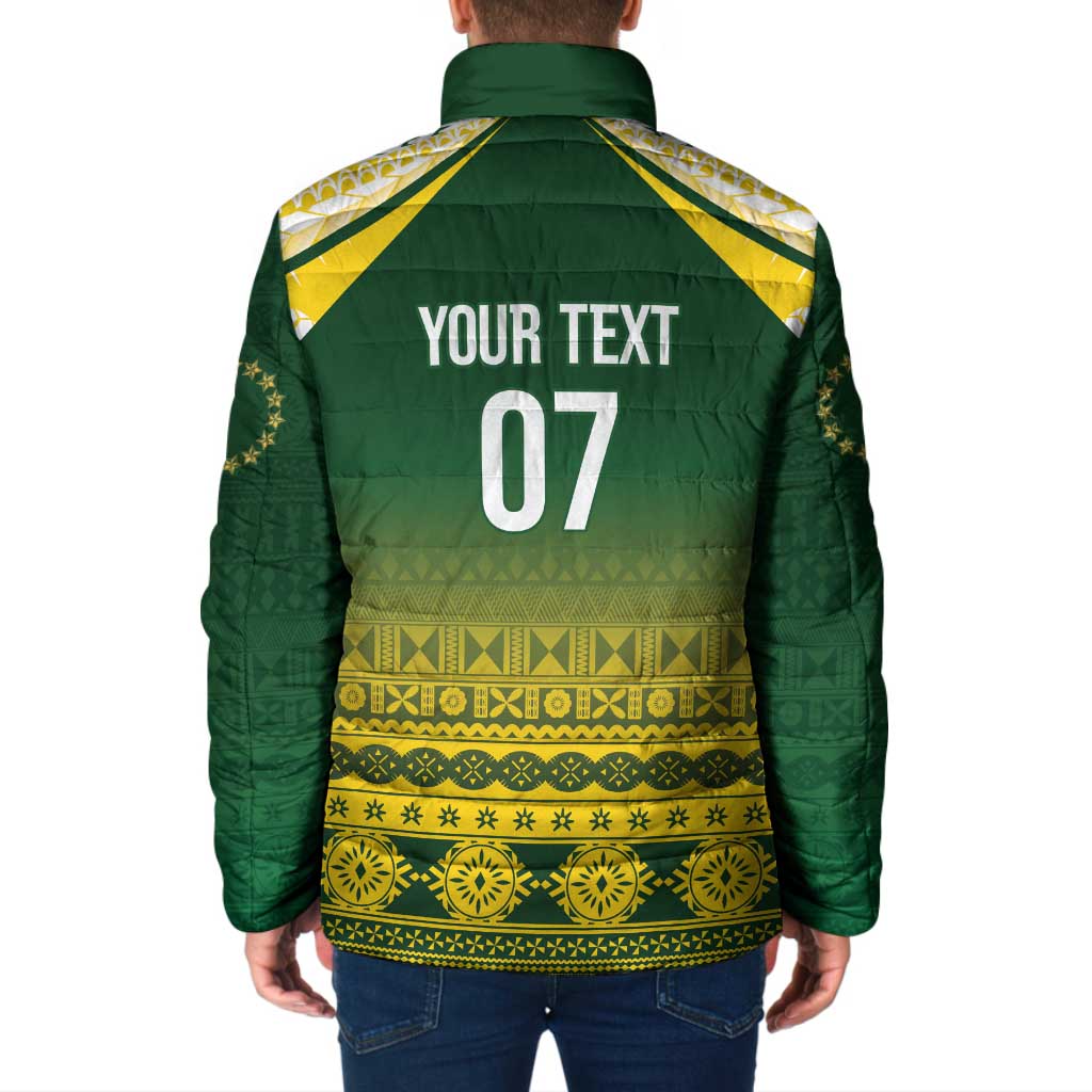 Cook Islands Rugby Custom Padded Jacket Kuki Avaiki - Polynesian Pride