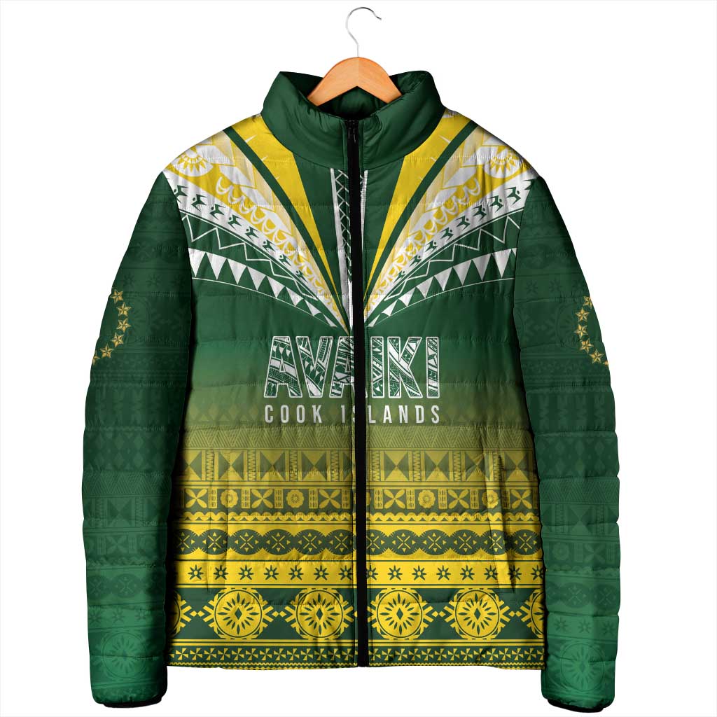 Cook Islands Rugby Custom Padded Jacket Kuki Avaiki - Polynesian Pride