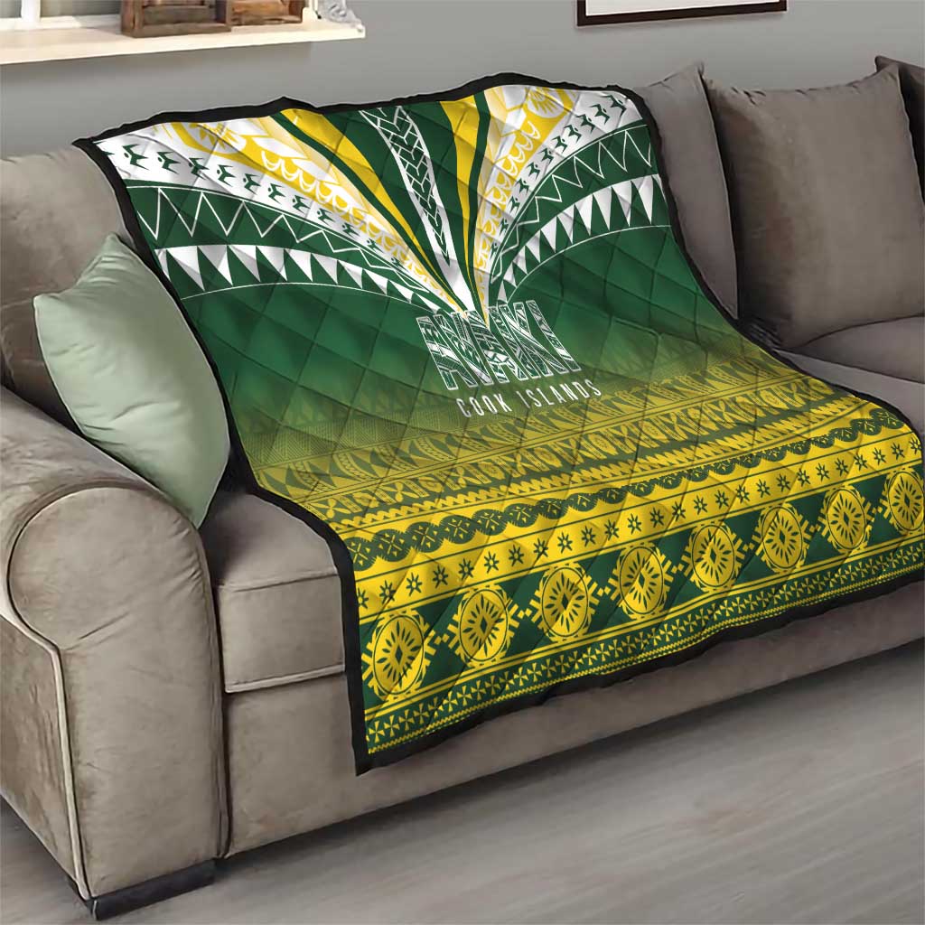 Cook Islands Rugby Quilt Kuki Avaiki - Polynesian Pride