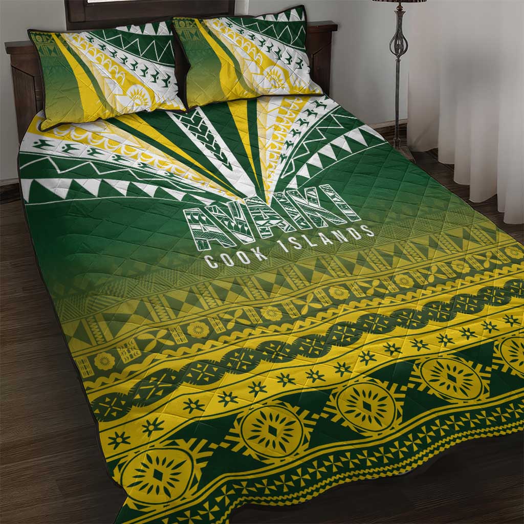Cook Islands Rugby Quilt Bed Set Kuki Avaiki - Polynesian Pride
