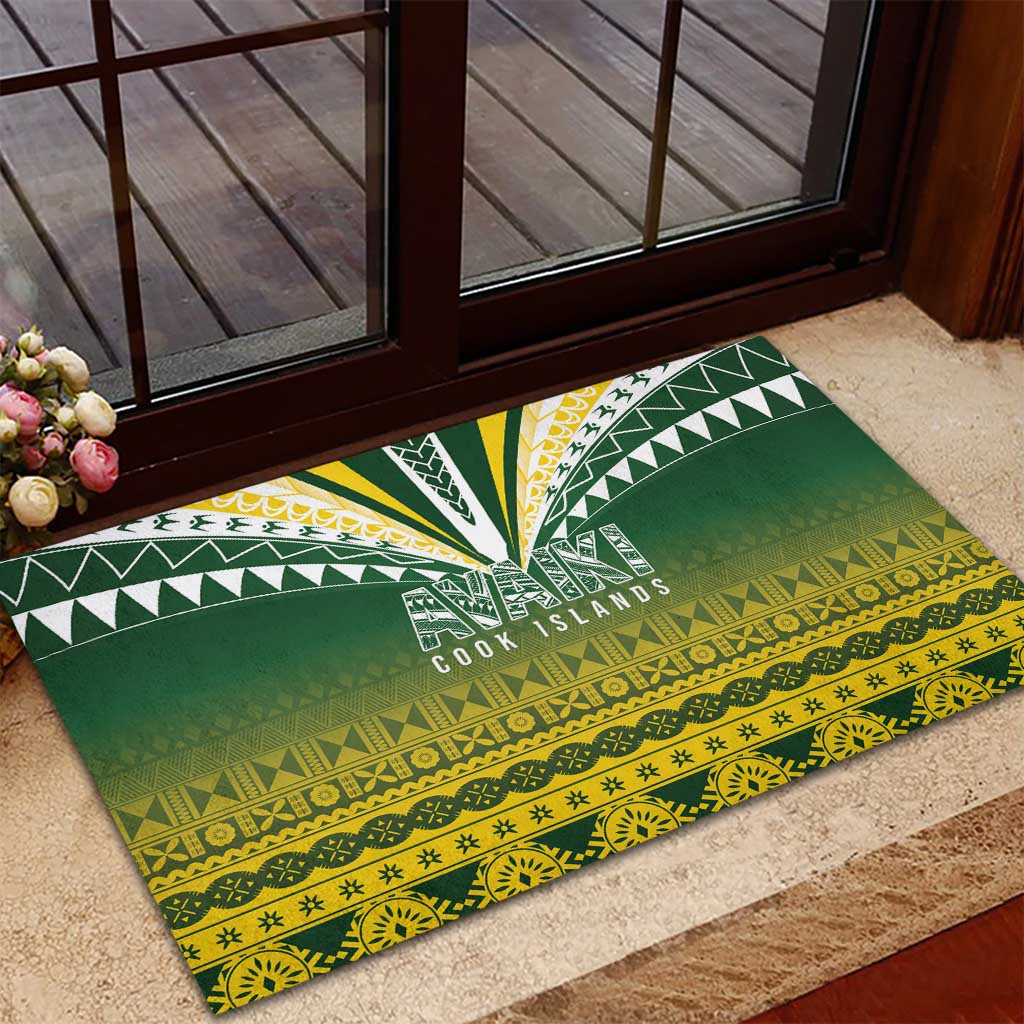 Cook Islands Rugby Rubber Doormat Kuki Avaiki - Polynesian Pride