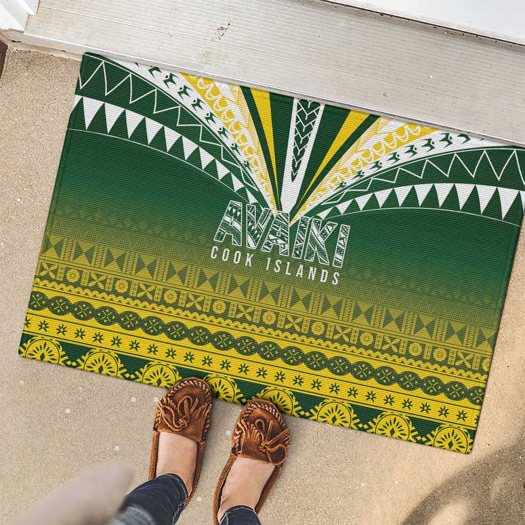 Cook Islands Rugby Rubber Doormat Kuki Avaiki - Polynesian Pride