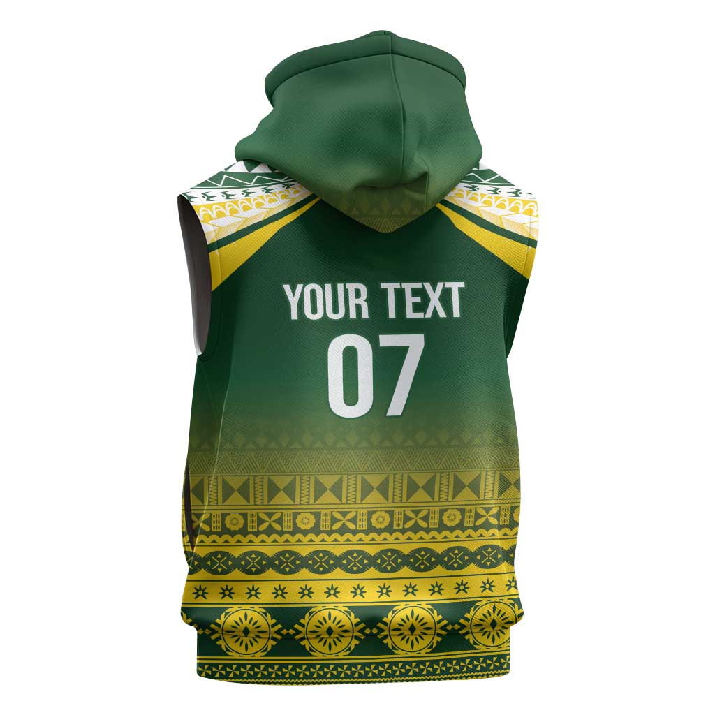 Cook Islands Rugby Custom Sleeveless Hoodie Kuki Avaiki - Polynesian Pride