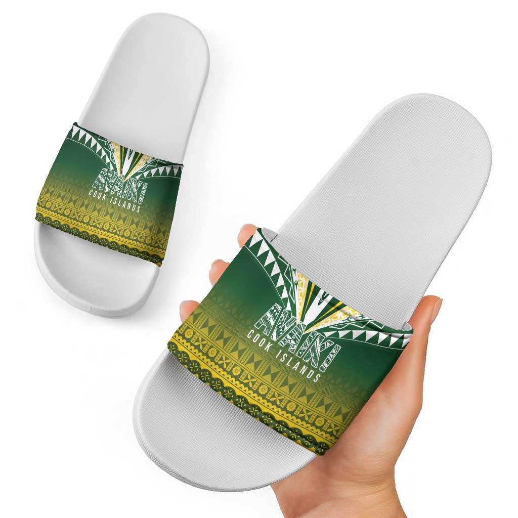 Cook Islands Rugby Slide Sandals Kuki Avaiki - Polynesian Pride