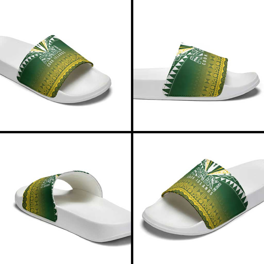 Cook Islands Rugby Slide Sandals Kuki Avaiki - Polynesian Pride