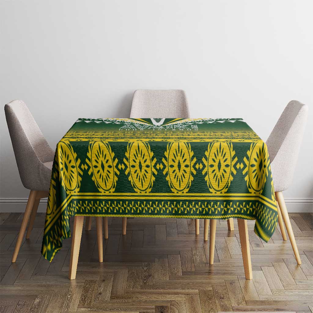 Cook Islands Rugby Tablecloth Kuki Avaiki - Polynesian Pride