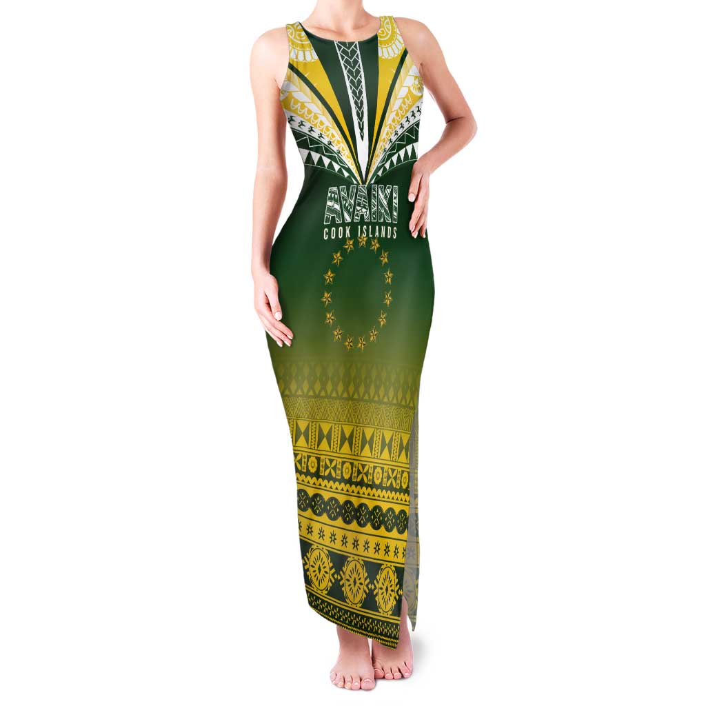 Cook Islands Rugby Custom Tank Maxi Dress Kuki Avaiki - Polynesian Pride