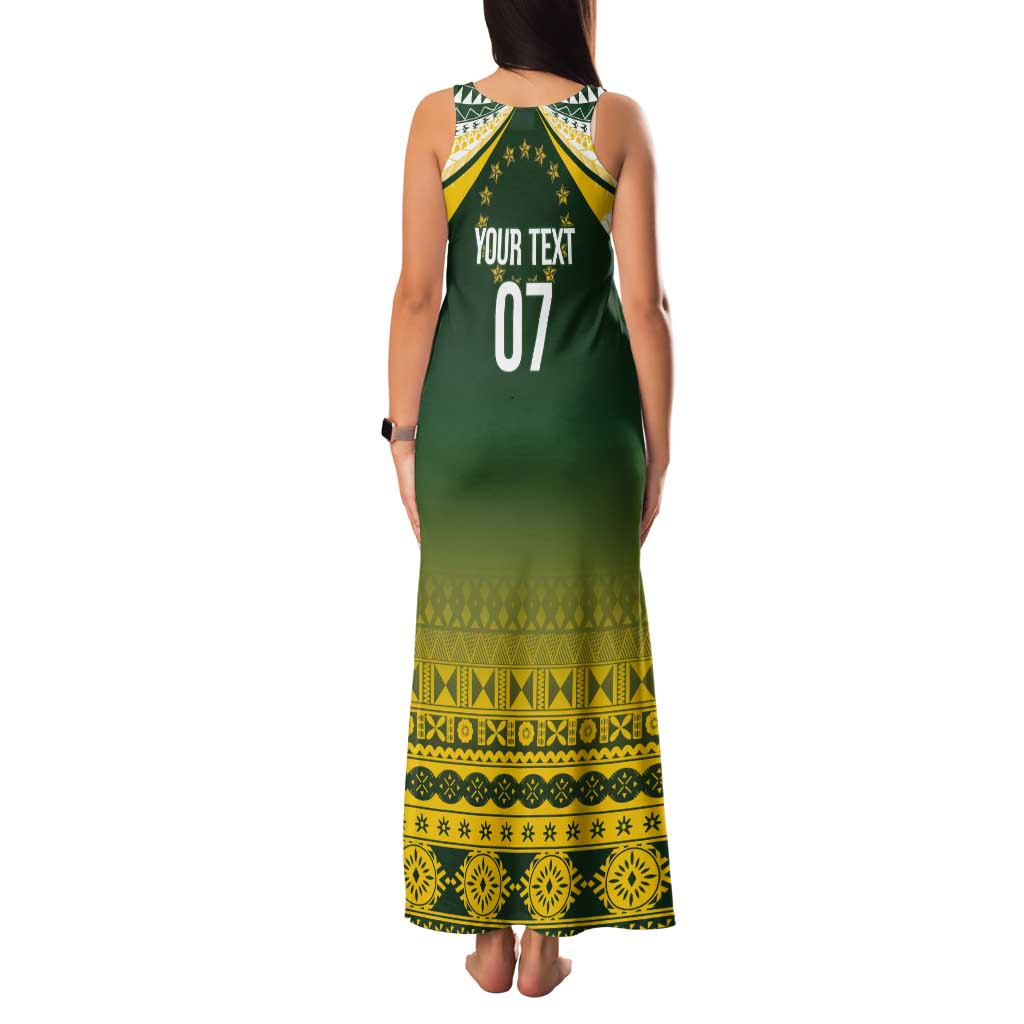 Cook Islands Rugby Custom Tank Maxi Dress Kuki Avaiki - Polynesian Pride