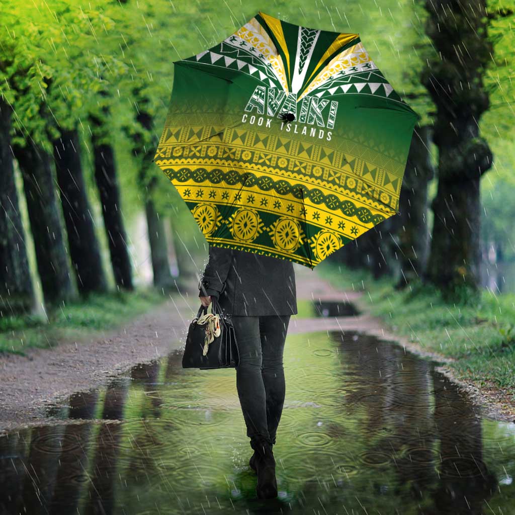 Cook Islands Rugby Umbrella Kuki Avaiki - Polynesian Pride