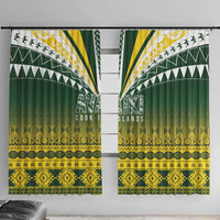 Cook Islands Rugby Window Curtain Kuki Avaiki - Polynesian Pride