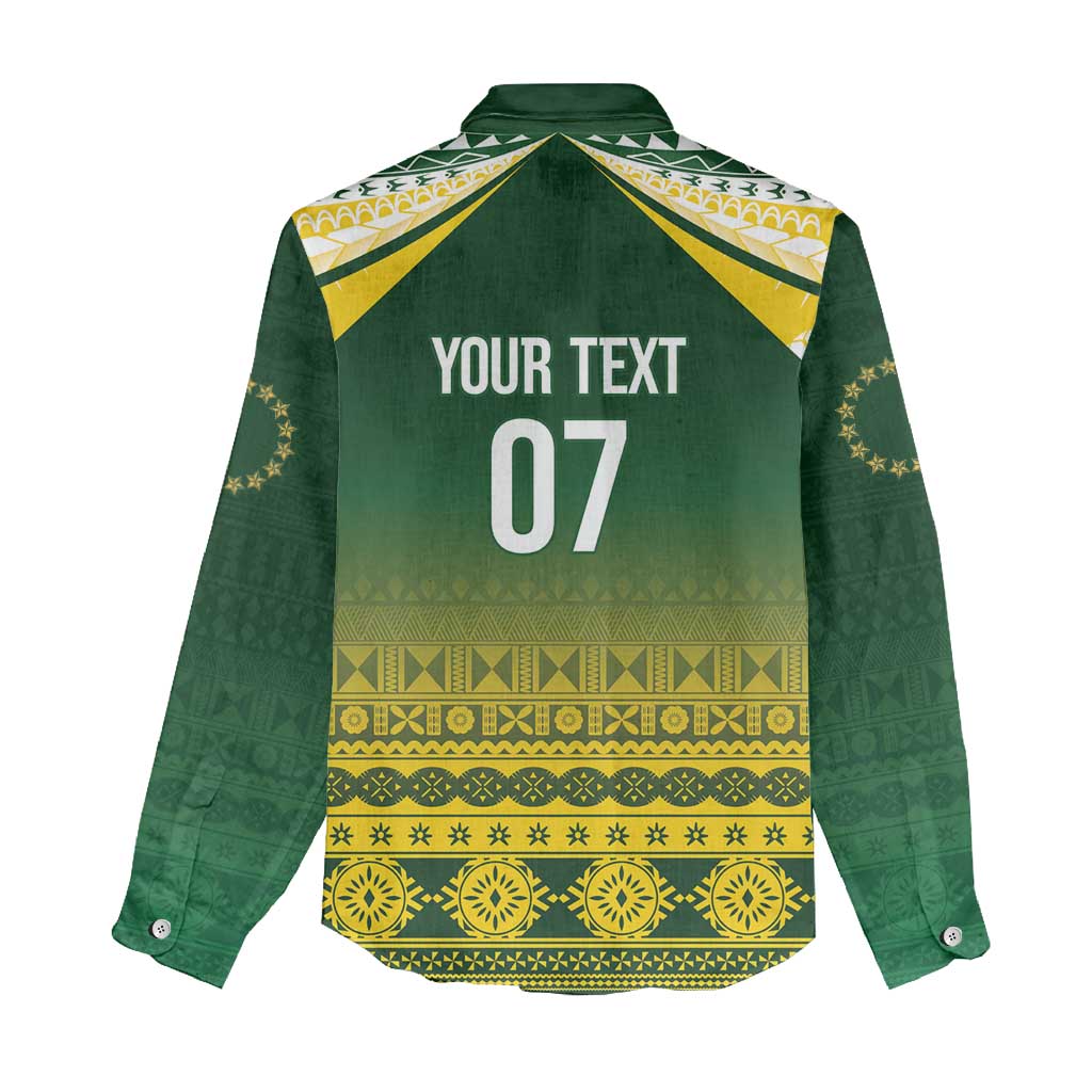 Cook Islands Rugby Custom Women Casual Shirt Kuki Avaiki - Polynesian Pride