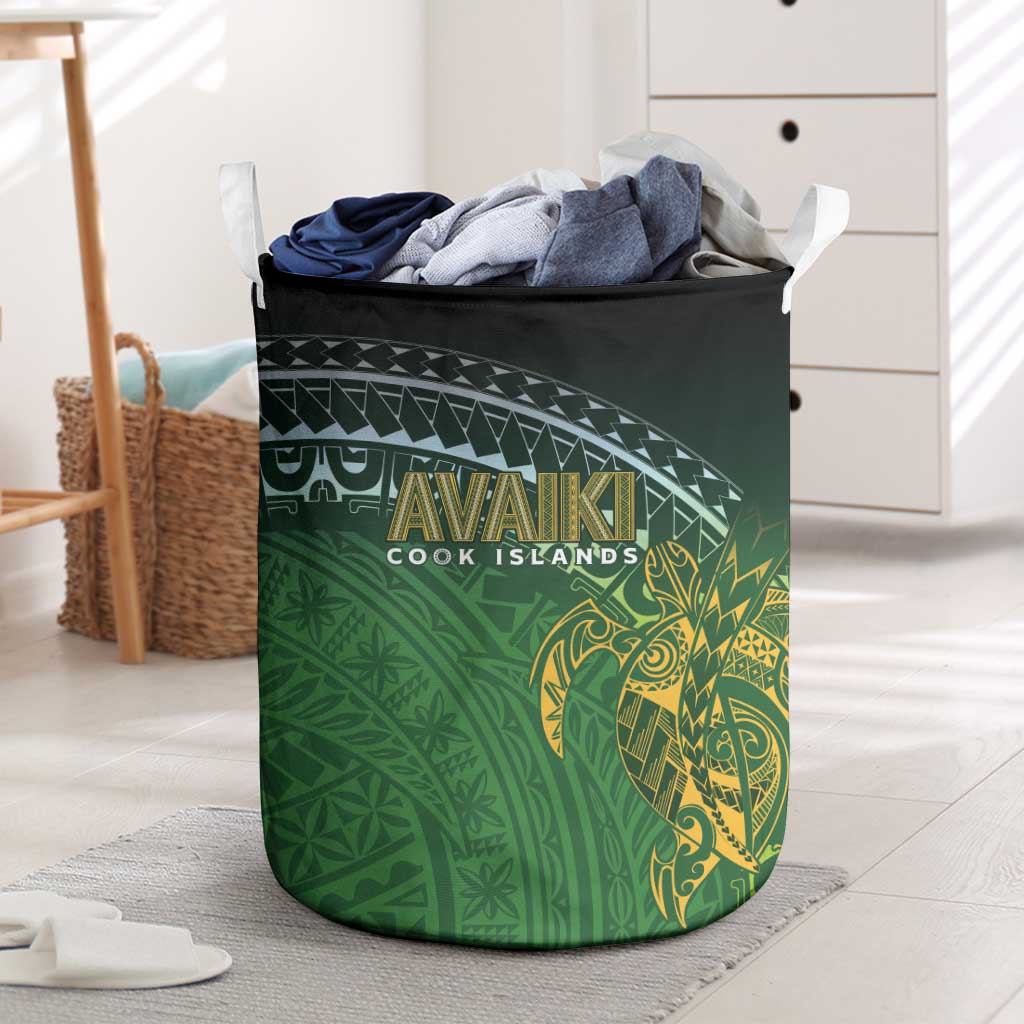 Cook Islands Rugby Kuki Avaiki Laundry Basket Tribal Turtle - Polynesian Pride