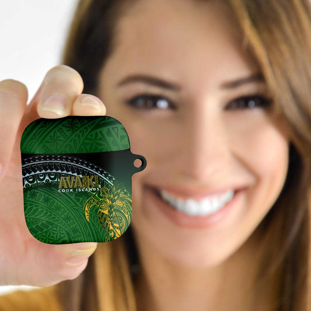 Cook Islands Rugby Kuki Avaiki AirPods Case Tribal Turtle - Polynesian Pride