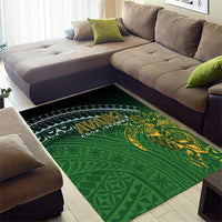 Cook Islands Rugby Kuki Avaiki Area Rug Tribal Turtle - Polynesian Pride