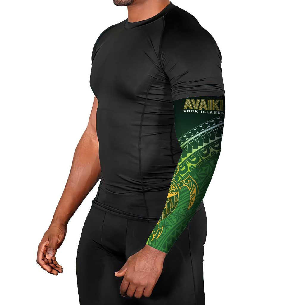 Cook Islands Rugby Kuki Avaiki Arm Sleeves Tribal Turtle - Polynesian Pride