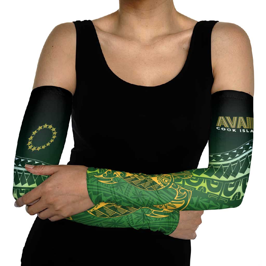 Cook Islands Rugby Kuki Avaiki Arm Sleeves Tribal Turtle - Polynesian Pride