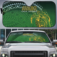 Cook Islands Rugby Kuki Avaiki Auto Sun Shade Tribal Turtle - Polynesian Pride