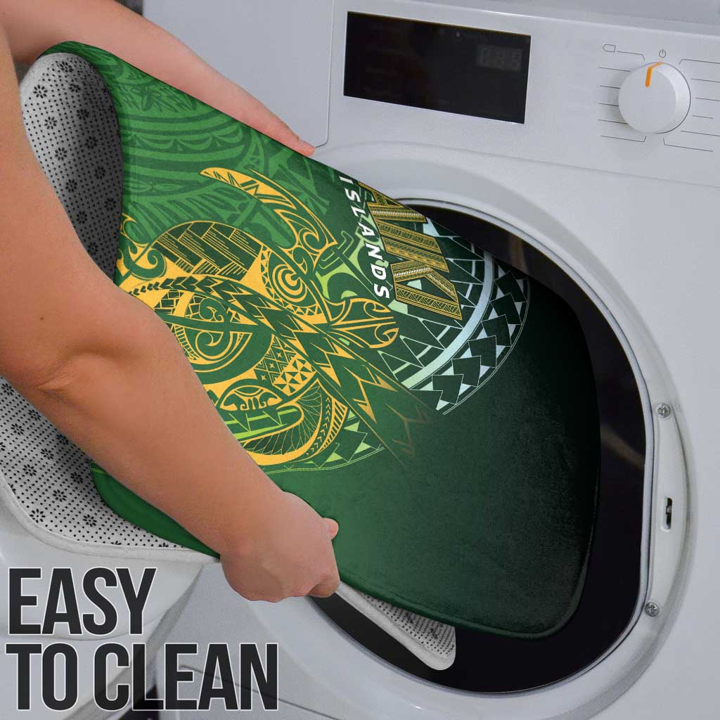 Cook Islands Rugby Kuki Avaiki Bathroom Set Tribal Turtle - Polynesian Pride