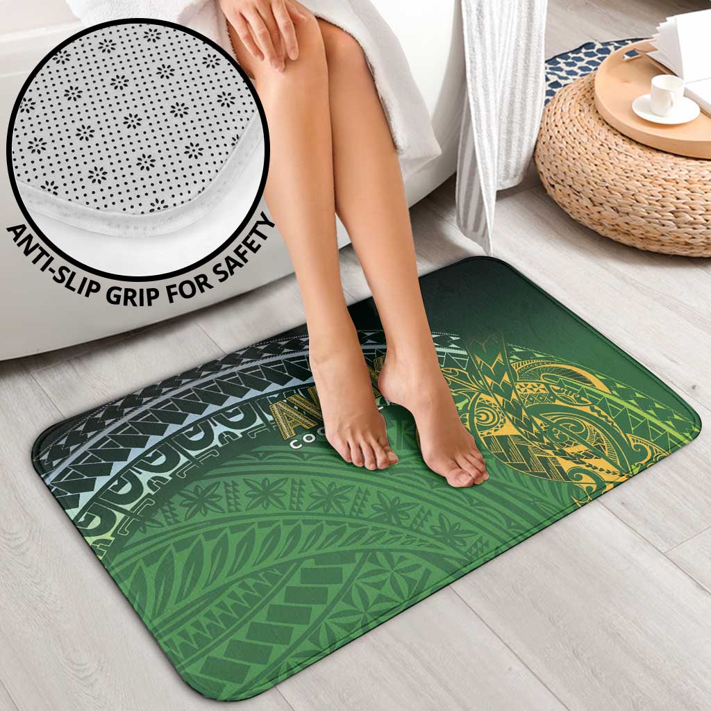 Cook Islands Rugby Kuki Avaiki Bathroom Set Tribal Turtle - Polynesian Pride