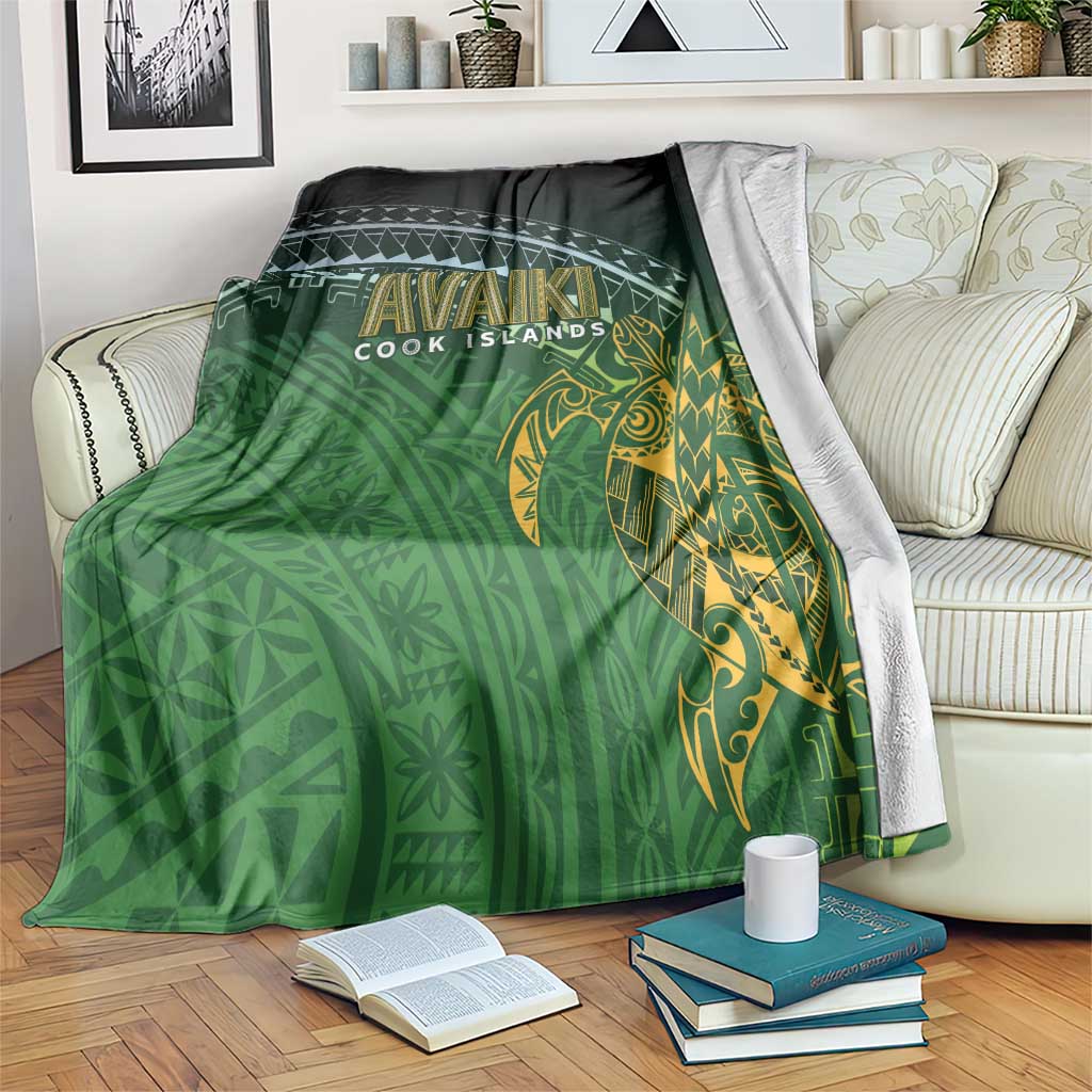 Cook Islands Rugby Kuki Avaiki Blanket Tribal Turtle - Polynesian Pride