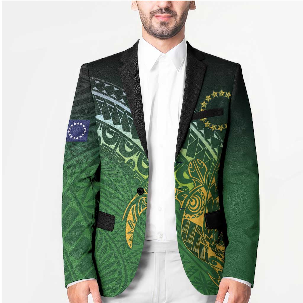 Cook Islands Rugby Kuki Avaiki Blazer Tribal Turtle - Polynesian Pride
