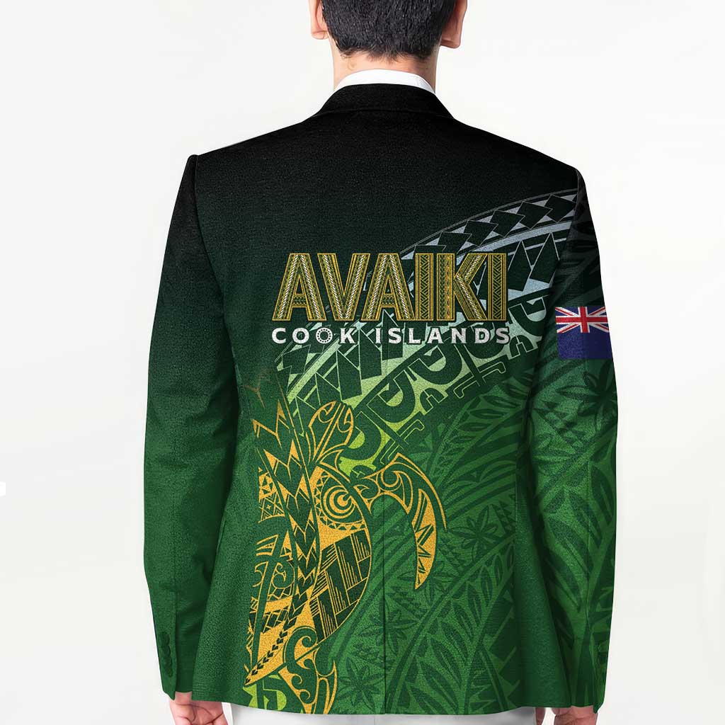Cook Islands Rugby Kuki Avaiki Blazer Tribal Turtle - Polynesian Pride