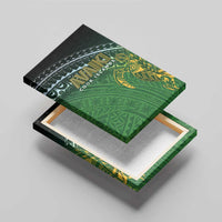 Cook Islands Rugby Kuki Avaiki Canvas Wall Art Tribal Turtle - Polynesian Pride