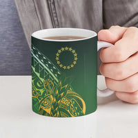Cook Islands Rugby Kuki Avaiki Ceramic Mug Tribal Turtle - Polynesian Pride