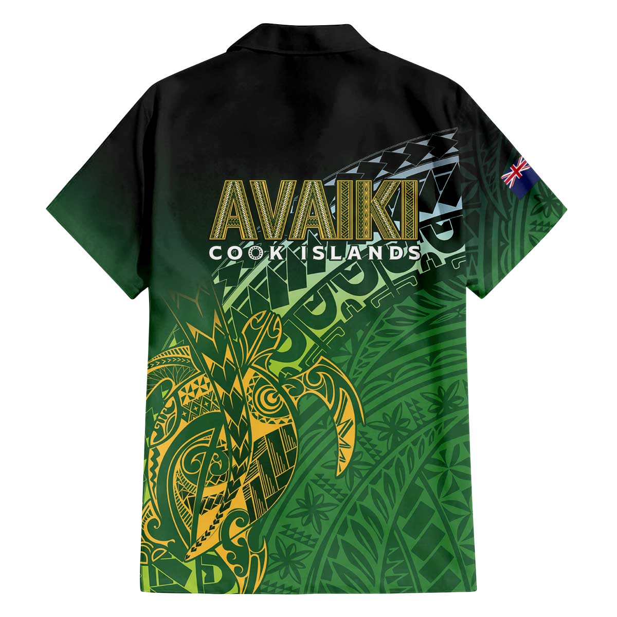 Cook Islands Rugby Kuki Avaiki Family Matching Off The Shoulder Long Sleeve Dress and Hawaiian Shirt Tribal Turtle - Polynesian Pride