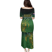 Cook Islands Rugby Kuki Avaiki Family Matching Puletasi and Hawaiian Shirt Tribal Turtle - Polynesian Pride