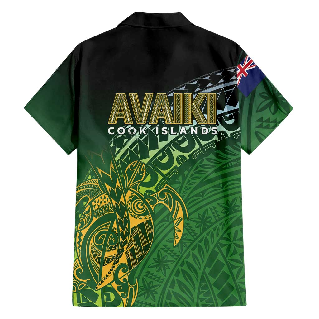 Cook Islands Rugby Kuki Avaiki Family Matching Tank Maxi Dress and Hawaiian Shirt Tribal Turtle - Polynesian Pride