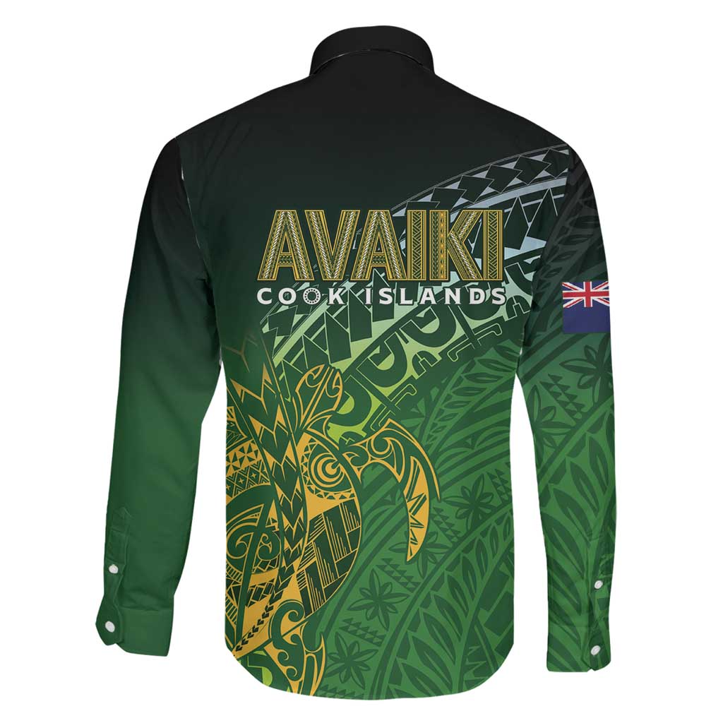 Cook Islands Rugby Kuki Avaiki Family Matching Tank Maxi Dress and Hawaiian Shirt Tribal Turtle - Polynesian Pride