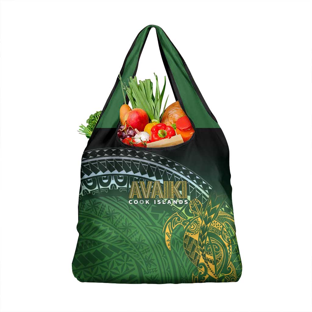 Cook Islands Rugby Kuki Avaiki Grocery Bag Tribal Turtle - Polynesian Pride