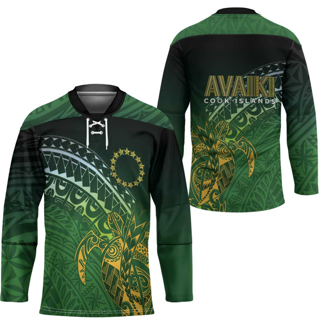 Cook Islands Rugby Kuki Avaiki Hockey Jersey Tribal Turtle - Polynesian Pride