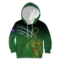 Cook Islands Rugby Kuki Avaiki Kid Hoodie Tribal Turtle - Polynesian Pride