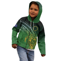 Cook Islands Rugby Kuki Avaiki Kid Hoodie Tribal Turtle - Polynesian Pride