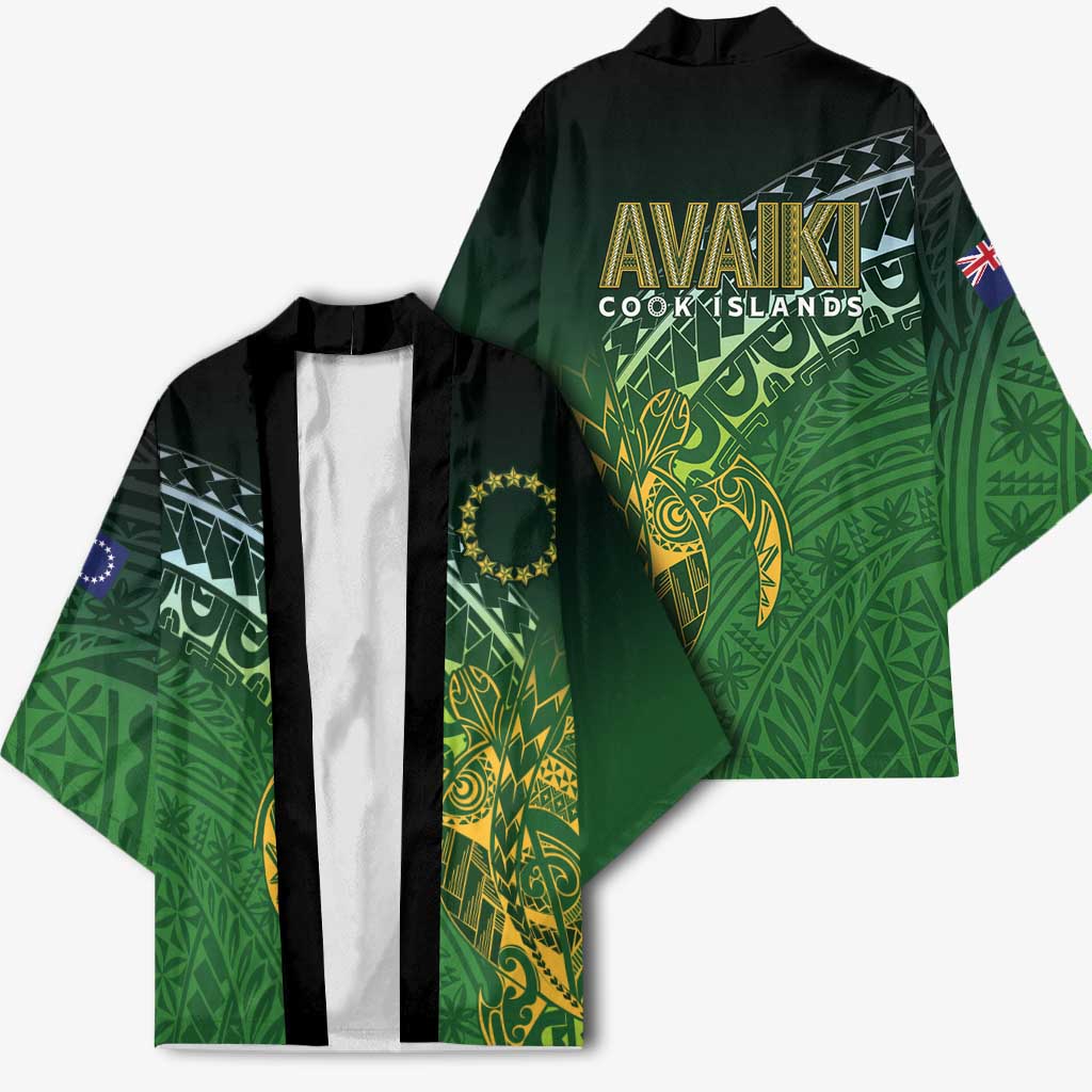 Cook Islands Rugby Kuki Avaiki Kimono Tribal Turtle - Polynesian Pride