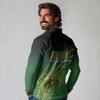 Cook Islands Rugby Kuki Avaiki Long Sleeve Polo Shirt Tribal Turtle - Polynesian Pride