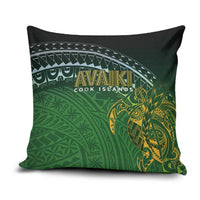 Cook Islands Rugby Kuki Avaiki Pillow Cover Tribal Turtle - Polynesian Pride
