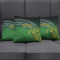 Cook Islands Rugby Kuki Avaiki Pillow Cover Tribal Turtle - Polynesian Pride