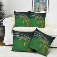 Cook Islands Rugby Kuki Avaiki Pillow Cover Tribal Turtle - Polynesian Pride