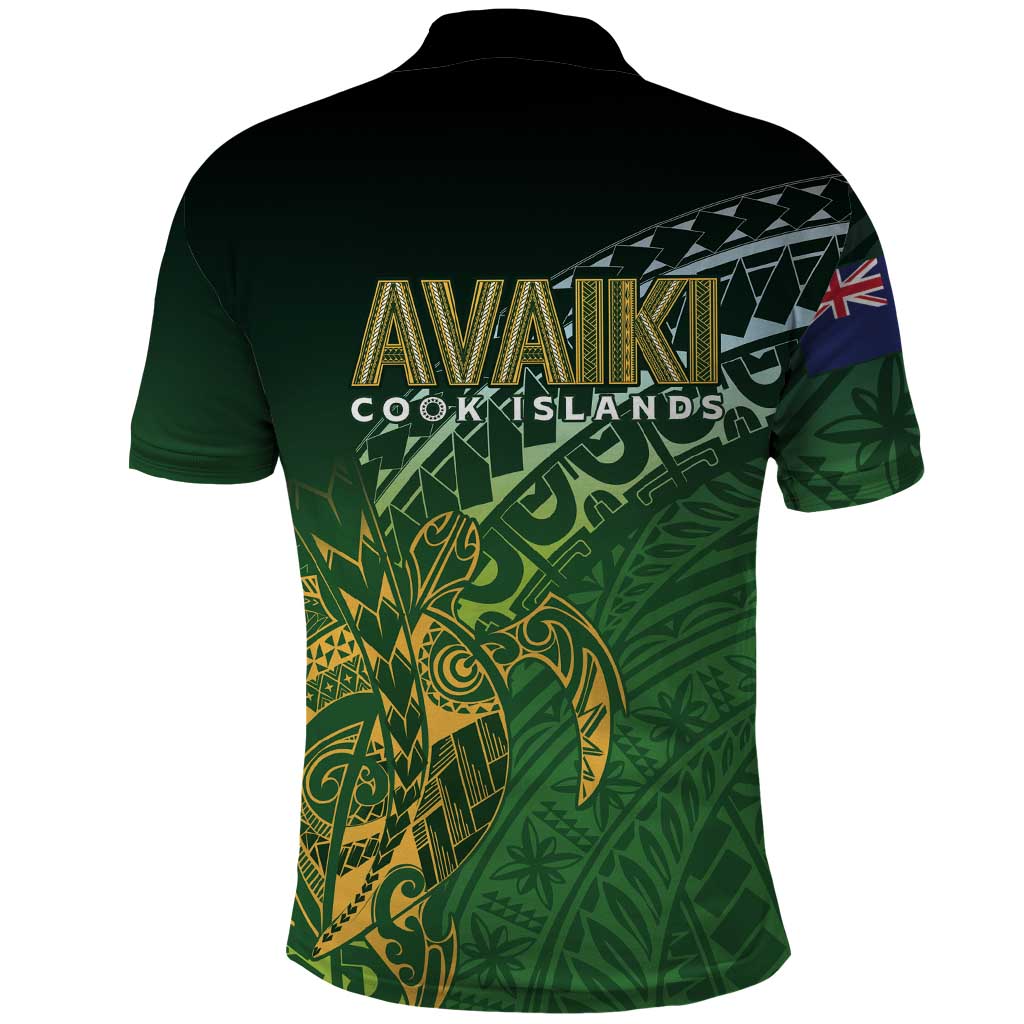 Cook Islands Rugby Kuki Avaiki Polo Shirt Tribal Turtle - Polynesian Pride